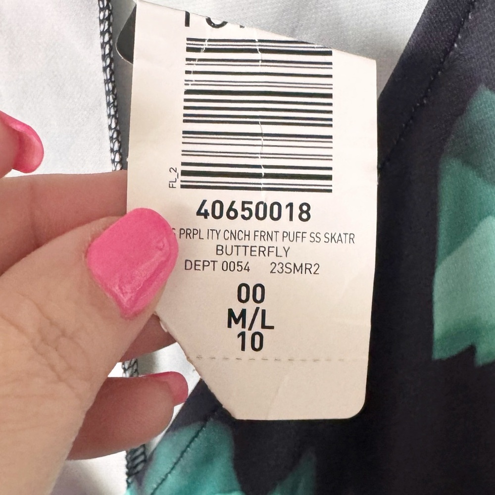 Torrid Cinch Front Butterfly Print Dress - Picture 8 of 15